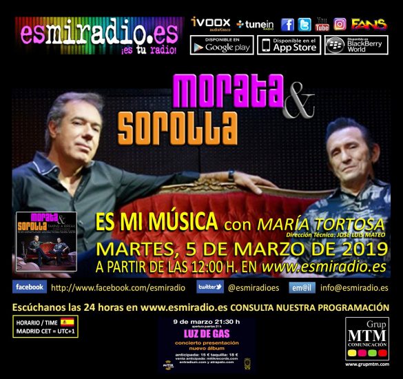 Morata & Sorolla en esmiradio.es el 05/03/19
