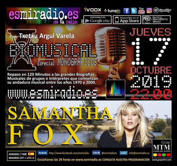 Biomusical Samantha Fox esmiradio.es